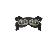 Миски на подставке Lucky Pet Dog 2x200 мл 32x19x8 см черные (4820224213590): Тип Миски