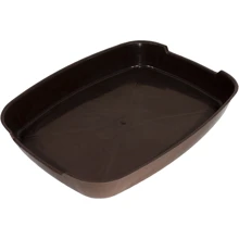 Туалет Lucky Pet мелкий без сетки 37x28x6 см коричневый (554314): Вид Открытый