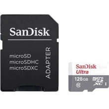 Карта памяти SanDisk 128GB microSDXC Сlass 10 UHS-I Ultra + adapter (SDSQUNS-128G-GN6TA): Тип карты microSDXC