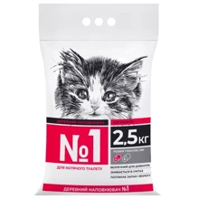 Древесный наполнитель Collar №1 для котят гранула 4 мм 2.5кг (6989): Вид Древесный