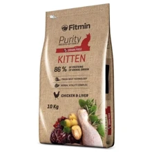 Корм ​​для котят Fitmin cat Purity Kitten в возрасте до 12-ти месяцев, беременных и кормящих кошек (Курица и печень) 10 кг (ф3449): Тип Сухой корм