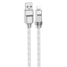 Кабель Hoco USB Cable to Lightning U113 Solid 2.4A 1m Silver: Тип USB Cable - Lightning