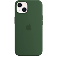Чохол для iPhone Apple Silicone Case with MagSafe Clover (MM263) for iPhone 13: Колір зелений