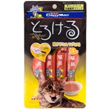 Лакомство для котов CattyMan Chicken&Tuna с курицей и тунцом жидкое 4х16 г (56199): Вид Жидкая форма