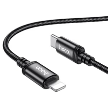 Кабель Hoco Cable USB-C to Lightning X89 Wind 2.4A 20W 1m Black: Тип USB-C - Lightning