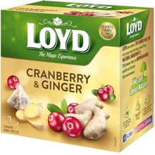 Чай Loyd фруктовый Cranberry and Ginger клюква и имбирь 20х2 г (3103566): undefined undefined