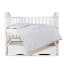 Сменная постель 3 эл. Babycentre&Twins Moonlight 4011-ZBTMO-010, grey, серая: Тип постельный комплект