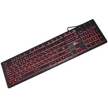 Клавиатура Frime MoonFox 3Color USB (FLK18210): Подключение проводное
