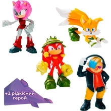 Набір ігрових фігурок Sonic Prime Пригоди Наклза 5 фігурок 6.5 см (SON2040B): Тип Набор игровых фигурок