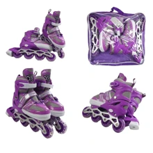 Раздвижные ролики Best Roller колеса PVC 76023-S (29-33) PVC Фиолетовые: Цвет фиолетовый