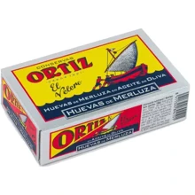 Консервы рыбные Ortiz Икра Мерлузы в оливковом масле 110 г (8411320894101): Вес нетто 110 г