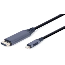 Кабель и переходник Cablexpert USB-C на DisplayPort, 4K 60 Гц, 1.8 м (CC-USB3C-DPF-01-6): Тип кабель