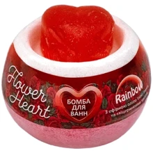 Rainbow Аква Шайн Heart Flower бомба для ванн с фигурным мылом 155 g: Назначение Очищение, Расслабление, Ароматизация
