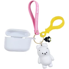 Чехол для наушников TPU Case Cute Charm Bear White for Apple AirPods Pro: Тип Чехол