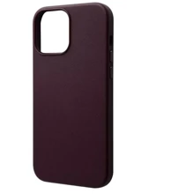 Чохол для iPhone WAVE Premium Leather Edition Case with MagSafe Dark Cherry для iPhone 13 Pro Max: Колір бордовый