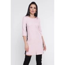Сукня FashionUp PL-1756B 42 пудровим повсякденне до середини стегна: Склад Віскоза, поліестер, Еластан
