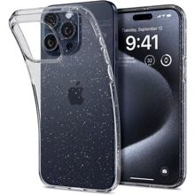 Чехол для iPhone Spigen Liquid Crystal Glitter Crystal Quartz (ACS06701) for iPhone 15 Pro: Цвет прозрачный