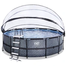 Бассейн EXIT Toys с куполом камень 450х122 см фильтр картридж (30.42.15.00): undefined undefined