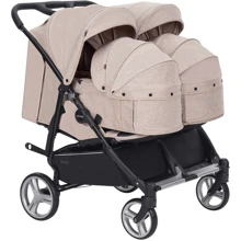 Универсальная коляска 2 в 1 для двойни Carrello Connect Cotton Beige (CRL-5502/1): Тип коляски коляска для двойни