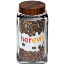Банка HEREVIN WOODY 2л квадрат (231016-000): Тип один предмет