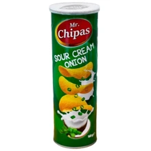 Чипсы Mr. Chipas Sour cream and onion сметана и лук 160 г (6917554960367): Вес нетто 160 г