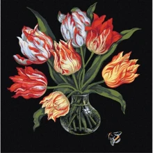 Картина за номерами Ідейка Витончені тюльпани ©kovtun_olga_art 40х40 см (KHO3216): Виробник Идейка
