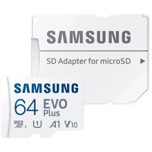 Карта пам'яті Samsung 64GB microSDXC Class 10 UHS-I U1 V10 A1 Evo Plus + adapter (MB-MC64KA/EU): Тип карти MicroSDXC
