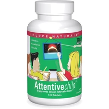 Source Naturals Attentive Child Комплекс для підтримки уваги у дітей 120 таблеток: Форма випуску Таблетки