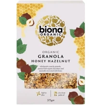 Гранола Biona Organic с медом и фундуком без сахара 375 г (5032722300484): Вес нетто 375 г
