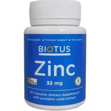 Biotus Zinc 32 mg Цинк 60 капсул: Тип Цинк