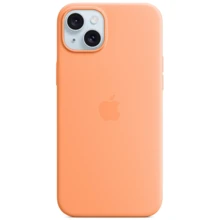 Чохол для iPhone Apple for iPhone 15 Silicone Case with MagSafe Orange Sorbet (MT0W3) : Колір оранжевый