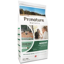 Беззерновой корм Pronature Holistic Nordikо для котов с индейкой и ягодами 2 кг: Тип Сухой корм