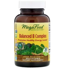 MegaFood Balanced B Complex Сбалансированный комплекс витаминов В 30 таблеток: Тип Витамин B