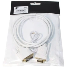 Кабель и переходник Atcom DVI to VGA 24+1pin 1.0m white (9505): Тип кабель