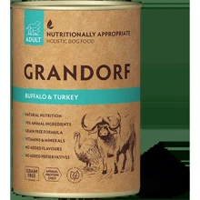 Влажный корм для взрослых собак Grandorf Buffalo & Turkey Adult с мясом буйвола и индейкой 400 г (5407007852185): Тип Влажный корм