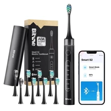 Зубная щетка Bitvae S2 Smart 8 насадок и футляр black: Назначение взрослая