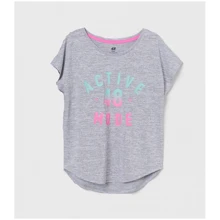 Футболка H&M 7445700 122-128 см серая: Тип Футболки