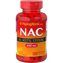 Piping Rock N-Acetyl Cysteine (NAC) 100 Capsules N-ацетил цистеин (NAC): Тип N-ацетилцистеин