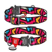Ошейник для собак WAUDOG Nylon с QR паспортом Граффити, XXL (4535-0021): Производитель WAUDOG