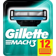 Gillette Mach3 Сменные кассеты для бритья 12 шт.: Вид Сменные кассеты
