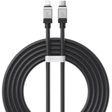 Кабель Baseus Cable USB-C to Lightning CoolPlay Series 20W 2m Black (CAKW000101): Тип USB-C - Lightning