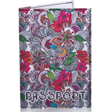 Женская обложка для паспорта Passporty серая (KRIV020): Пол Женский