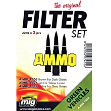 Набір фільтрів MIG (AMMO) A-MIG-7452: Зелена бронетехніка A-MIG-7452: Виробник MIG (AMMO)