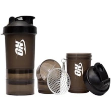 Шейкер Optimum Nutrition Smart (3-х компонентный), 600 мл - черный Шейкер Optimum Nutrition Smart (3-х компонентный), 600 мл - черный
