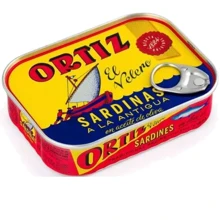 Консервы рыбные Conservas Ortiz Сардина в оливковом масле 140 г (8411320801055): Вес нетто 140 г