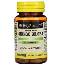 Mason Natural Ginkgo Biloba Гінкго Білоба 90 капсул: Форма випуску Капсулы