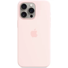 Чехол для iPhone Apple iPhone 15 Pro Max Silicone Case with MagSafe - Light Pink (MT1U3ZM/A): Цвет розовый