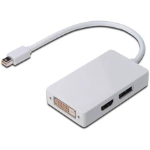 Адаптер Digitus Adapter Mini DisplayPort to Mini DisplayPort+DVI+HDMI White (AK-340509-002-W): Колір білий