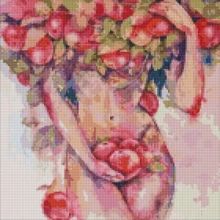 Алмазная мозаика Идейка Яблочный соблазн ©lesya_nedzelska_art 40х40см (AMO7260): Производитель Идейка