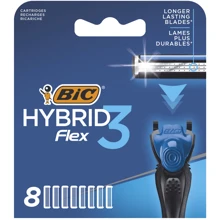 BIC 3 Flex Сменные картриджи для бритья мужские 8 шт.: Вид Сменные кассеты